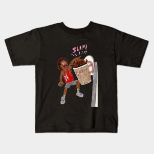 Slam Dunk Coffee! Kids T-Shirt